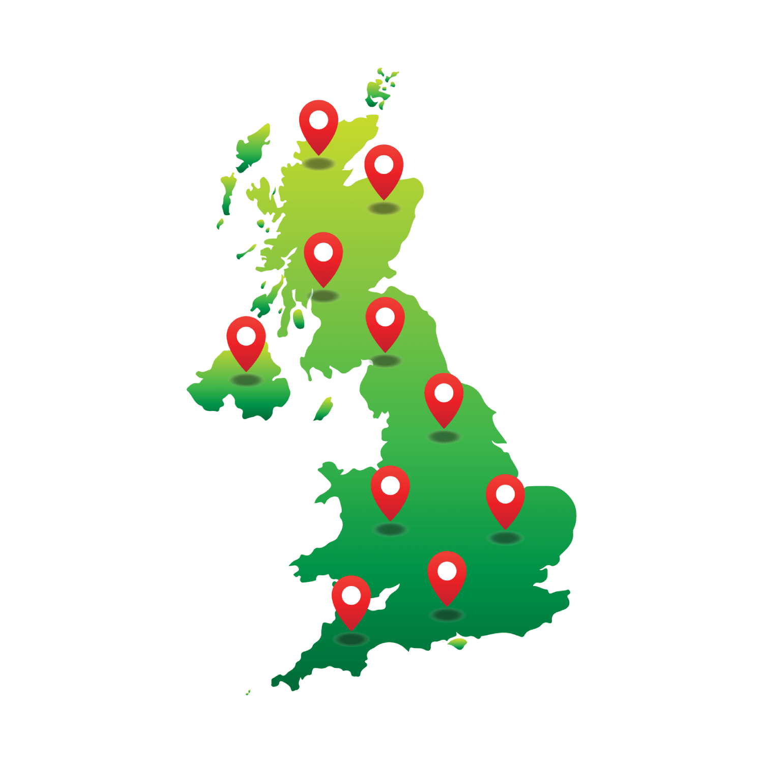 Areas we serve across the UK